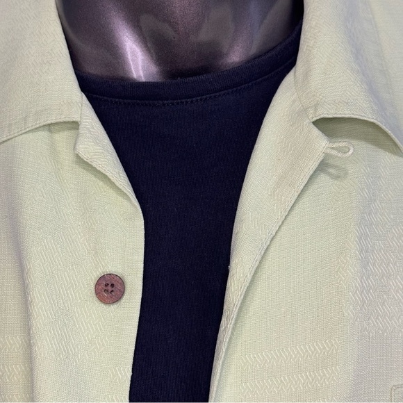 Tommy Bahama Mint 100% Silk short sleeve button down Shirt XL - Picture 11 of 14